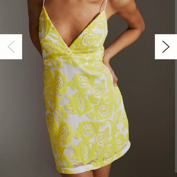 Anthropologie Maeve Strappy Lace Mini Dress - Picture 3 of 16